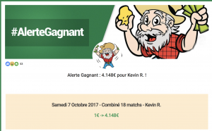 annonce gain Unibet