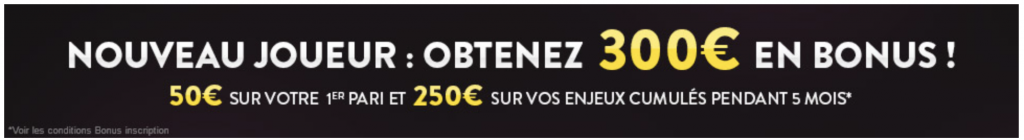 bonus 300€ Feelingbet