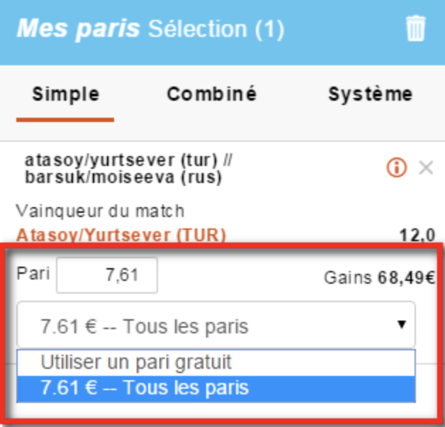 selection pari gratuit PMU